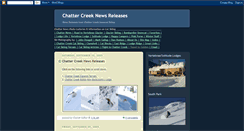 Desktop Screenshot of chatter-creek-news.blogspot.com