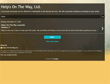 Tablet Screenshot of helpsonthewayforyou.blogspot.com