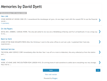 Tablet Screenshot of memoriesbydaviddyett.blogspot.com