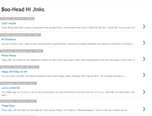 Tablet Screenshot of booheadhijinks.blogspot.com