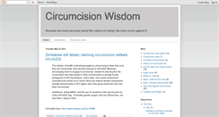 Desktop Screenshot of circumcisionwisdom.blogspot.com
