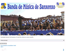 Tablet Screenshot of bandamusicasanxenxo.blogspot.com