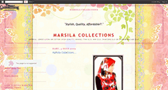 Desktop Screenshot of marsilacollections.blogspot.com