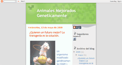 Desktop Screenshot of genesmodificados.blogspot.com