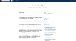 Desktop Screenshot of calligraphy.blogspot.com