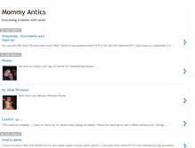 Tablet Screenshot of mommyantics.blogspot.com