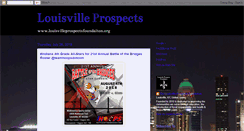 Desktop Screenshot of louprospectsfoundation.blogspot.com
