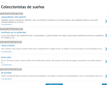 Tablet Screenshot of coleccionistasdesuenos.blogspot.com