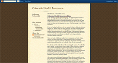 Desktop Screenshot of colorado-health-insurance-plans.blogspot.com