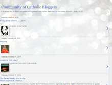 Tablet Screenshot of communityofcatholicbloggers.blogspot.com