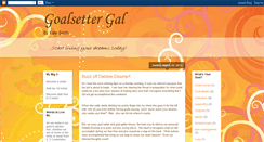 Desktop Screenshot of goalsettergal.blogspot.com