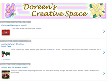 Tablet Screenshot of doreenscreativespace.blogspot.com