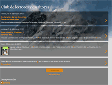 Tablet Screenshot of lectoresyescritores.blogspot.com