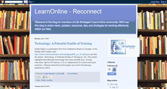 Desktop Screenshot of learnonline-reconnect.blogspot.com