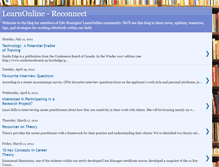 Tablet Screenshot of learnonline-reconnect.blogspot.com