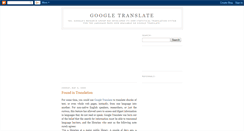 Desktop Screenshot of google-translate.blogspot.com