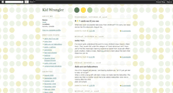 Desktop Screenshot of kidwrangler.blogspot.com