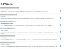 Tablet Screenshot of kidwrangler.blogspot.com