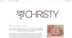 Desktop Screenshot of ciaochristy.blogspot.com