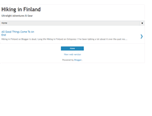 Tablet Screenshot of hikinginfinland.blogspot.com