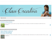 Tablet Screenshot of claucreativa.blogspot.com