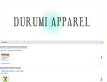 Tablet Screenshot of durumi-apparel.blogspot.com