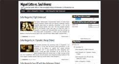 Desktop Screenshot of pacquiao-vs-margarito-updates.blogspot.com