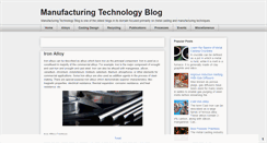 Desktop Screenshot of manufacturing-technology.blogspot.com