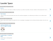 Tablet Screenshot of lourdesspace.blogspot.com