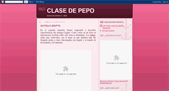 Desktop Screenshot of clasedepepo.blogspot.com