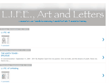 Tablet Screenshot of lifeartandletters.blogspot.com