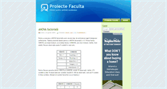 Desktop Screenshot of proiectefaculta.blogspot.com