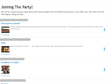 Tablet Screenshot of joiningtheparty.blogspot.com