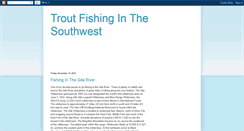 Desktop Screenshot of fishingthesouthwest.blogspot.com