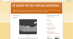 Desktop Screenshot of elpoetadelascolinassolitarias.blogspot.com