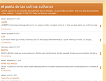 Tablet Screenshot of elpoetadelascolinassolitarias.blogspot.com