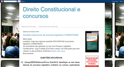 Desktop Screenshot of direitoconstitucionaleconcursos.blogspot.com