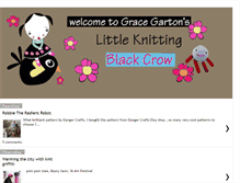 Tablet Screenshot of littleknittingblackcrow.blogspot.com