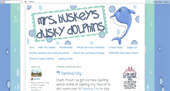 Desktop Screenshot of mrshuskeysduskydolphins.blogspot.com