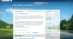 Desktop Screenshot of irishelectricdreams.blogspot.com