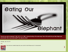 Tablet Screenshot of eatingourelephant.blogspot.com