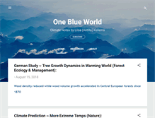 Tablet Screenshot of oneblueworld.blogspot.com