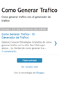 Mobile Screenshot of comogenerartrafico.blogspot.com