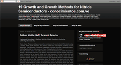 Desktop Screenshot of conocimientosgrowthsemiconductor.blogspot.com