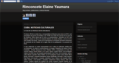 Desktop Screenshot of elaine-yaumara.blogspot.com