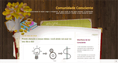 Desktop Screenshot of comunidadeconsciente.blogspot.com