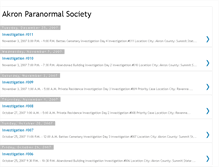 Tablet Screenshot of akronparanormalsociety.blogspot.com