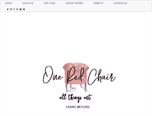 Tablet Screenshot of oneredchairstudio.blogspot.com