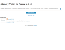 Tablet Screenshot of misionferore.blogspot.com