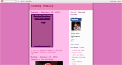 Desktop Screenshot of caskeyfam.blogspot.com